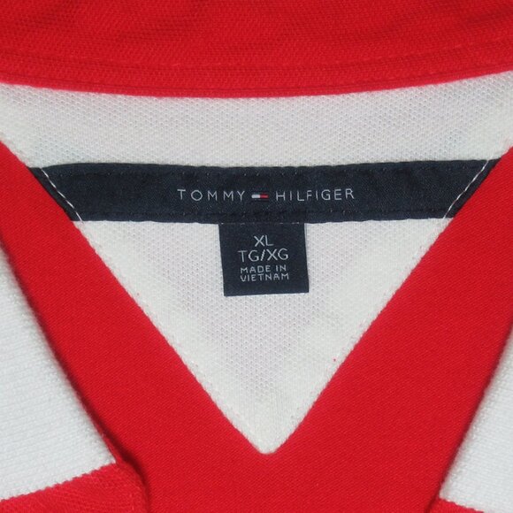 Tommy Hilfiger Red & White Striped Polo Dress | Size XL - Picture 8 of 10